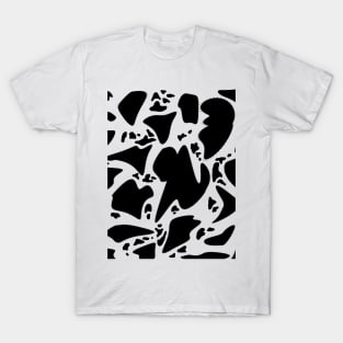 Splotchy inkblot cowprint pattern T-Shirt